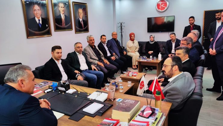 MHP İl Başkanı Kaya AK parti heyetini ağırladı