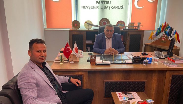 Tepeköy dernek başkanından Başkan Kaya’ya ziyaret