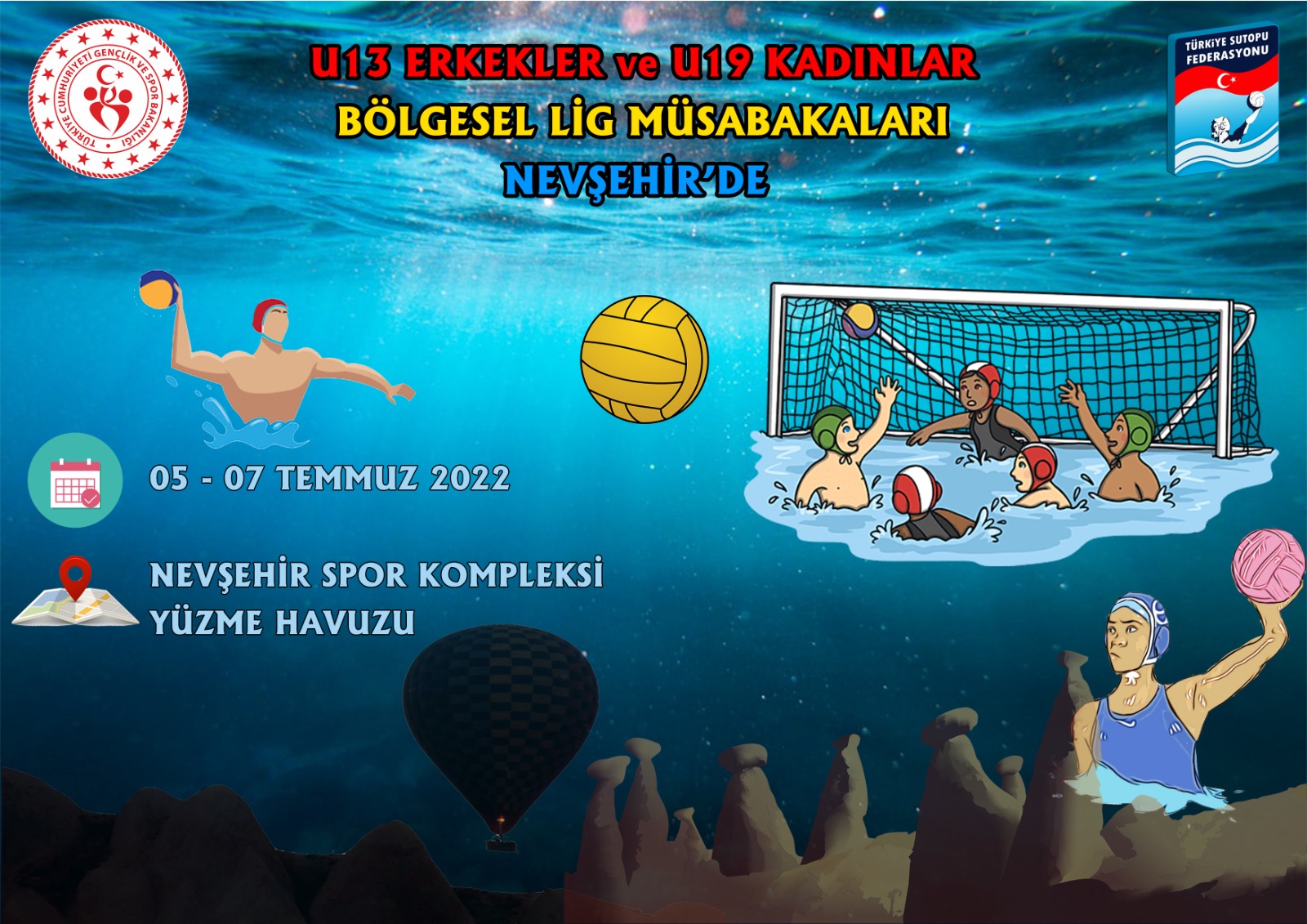 Yüzme’de lig müsabakaları Nevşehir’de yapılacak