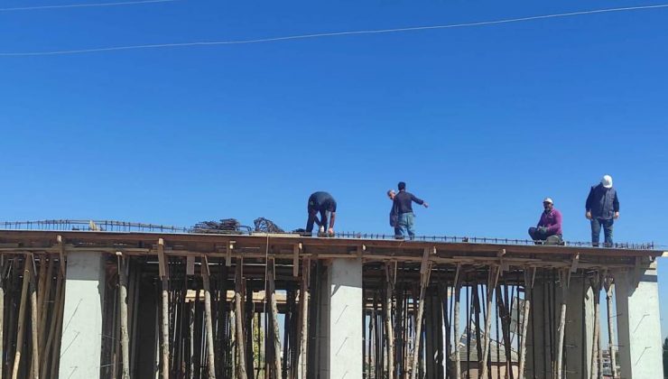 Hacıbektaş’ta kültür merkezi inşaatı sürüyor