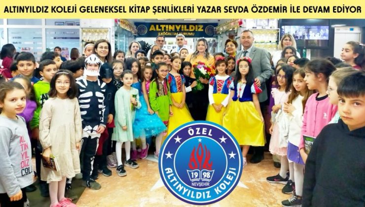 Altınyıldız koleji geleneksel kitap şenlikleri yazar Sevda Özdemir ile devam ediyor