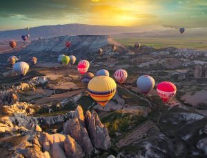 Kapadokya’da balon uçuş rekoru kırıldı