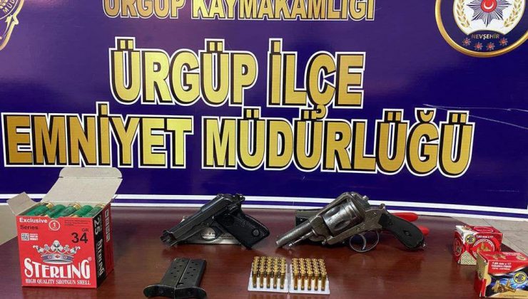 Nevşehir’de gözaltına alınan şüphelilerin evinden cephane çıktı