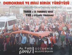 Gülşehir’de 15 Temmuz Milli Birlik ve Demokrasi Günü programı