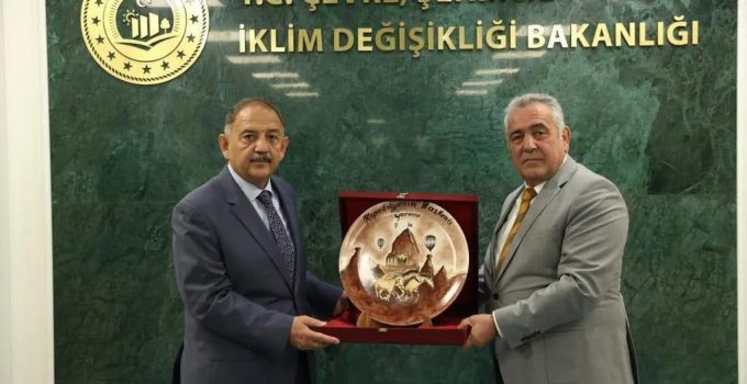 Başkan Eren Bakan Özhaseki’yi ziyaret etti