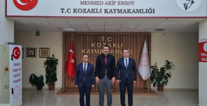 Tutel Kozaklı kaymakamını makamında ziyaret etti