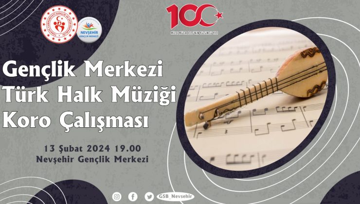 Türk Halk Müziği Korosu çalışmaları