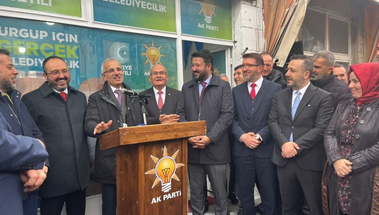 Ulaştırma ve Alt Yapı Bakanı Uraloğlu Ürgüp’te AK Parti Seçim Ofisini ziyaret etti