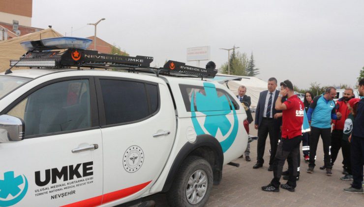 Nevşehir UMKE’den Mobil Sahra Acil Müdahale Çadırı Kurulum Tatbikatı