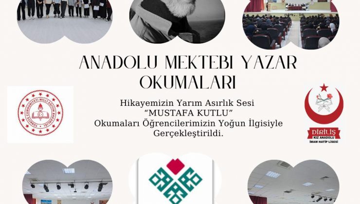 Okullarda “Anadolu Mektebi Yazar Okumaları: Mustafa Kutlu” Paneli