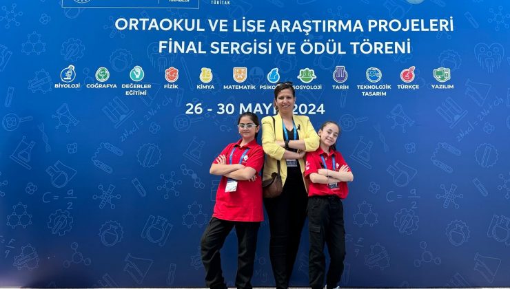 18. TÜBİTAK Ortaokul Öğrencileri Arası Araştırma Projeleri Yarışmasında Türkiye Dereceleri