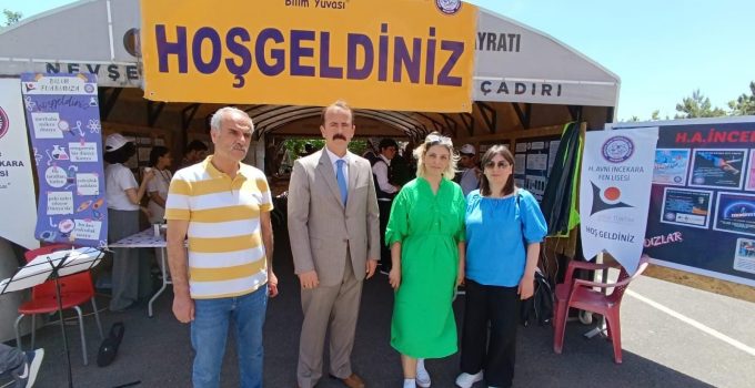 TES. Nevşehir Heyeti Fen Lisesi’nin Tubitak 4006 Bilim Fuarına Katılarak Tebrik Etti