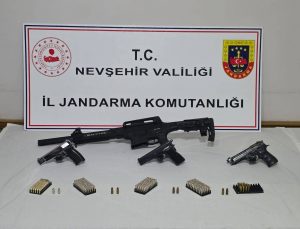 Derinkuyu’da Jandarmadan Ruhsatsız Silah Operasyonu