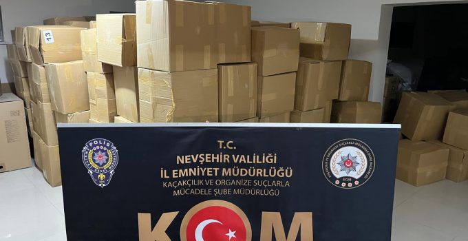 Nevşehir’de Kaçak Tütün Operasyonları: 6 Ton 880 Kilo Kıyılmış Tütün Ele Geçirildi