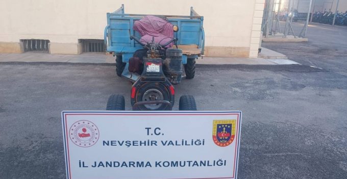 Nevşehir’de Pat Pat Hırsızı Jandarmadan Kaçamadı
