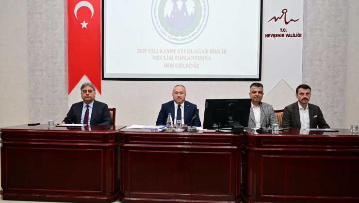 Kapadokya İl Özel İdareleri ve Belediyeler Birliği Kasım Ayı Toplantısı Gerçekleştirildi