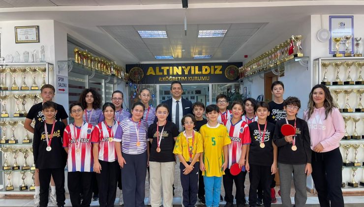 Altınyıldız İlköğretim Kurumu Öğrencilerinden Masa Tenisinde Gurur Veren Başarı!