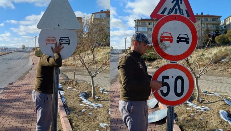 Ürgüp’te Trafik Tabelaları Yenileniyor