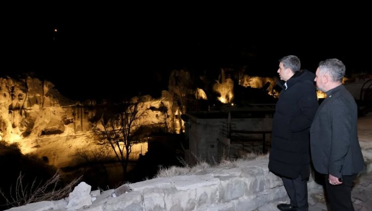 Balkanderesi Vadisi’nde ışıklandırma çalışmaları yerinde incelendi