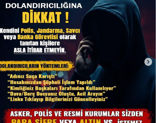 Jandarmadan Telefon Dolandırıcılığına Karşı Uyarı