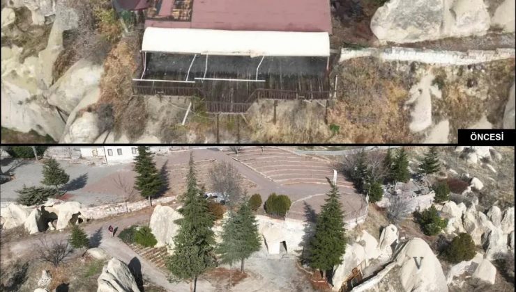 Ürgüp’te 3. Derece Sit Alanındaki Kaçak Yapı Yıkıldı