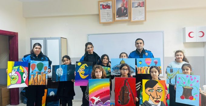Toplum Destekli Polislik Projesinde Sanat Çalışmaları Görüldü