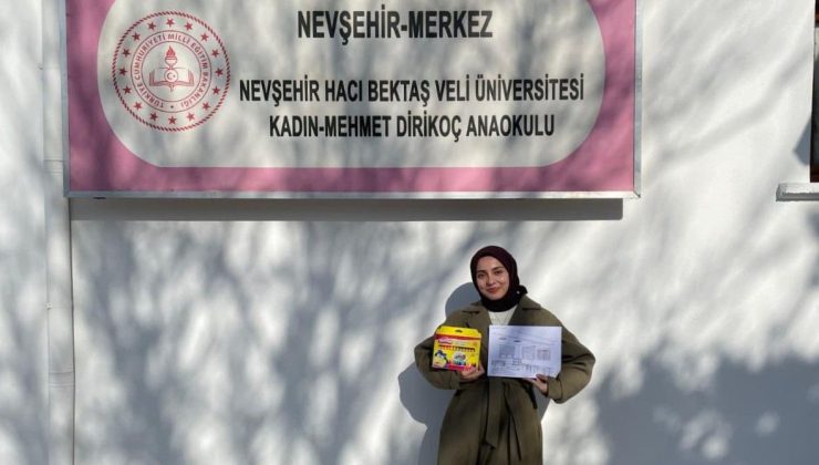 NEVÜ İç Mimarlık Öğrencisi Aksu TÜBİTAK Projesinin Alan Uygulamasını Tamamladı