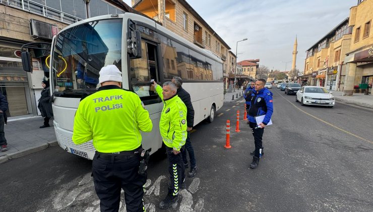 Ürgüp’te Şehiriçi Dolmuş ve Servis Araçlarına Kapsamlı Denetim