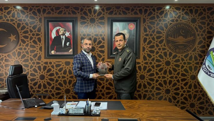 Karapınar Belediye Başkanı Güneş’e Askerlik Şube Başkanından Ziyaret