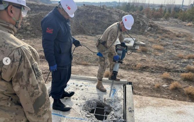 Nevşehir’de Jandarmaya Enkaz Eğitimi