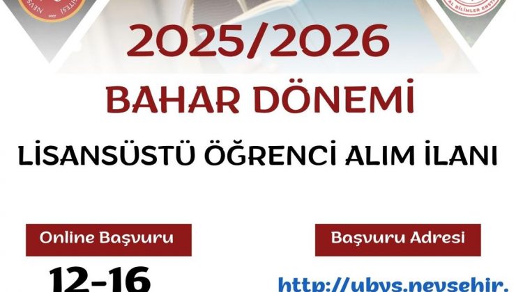 NEVÜ Sosyal Bilimler Enstitüsü 524 Doktora ve Yüksek Lisans Öğrencisi Alacak