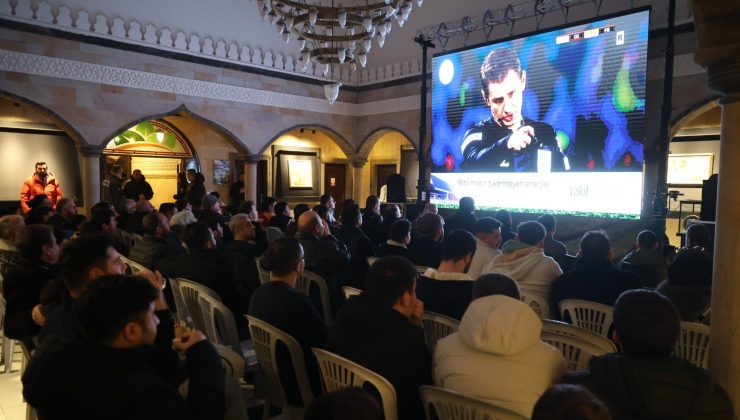 Nevşehirli Sporseverler Süper Kupa Finalini Dev Ekranda Seyretti