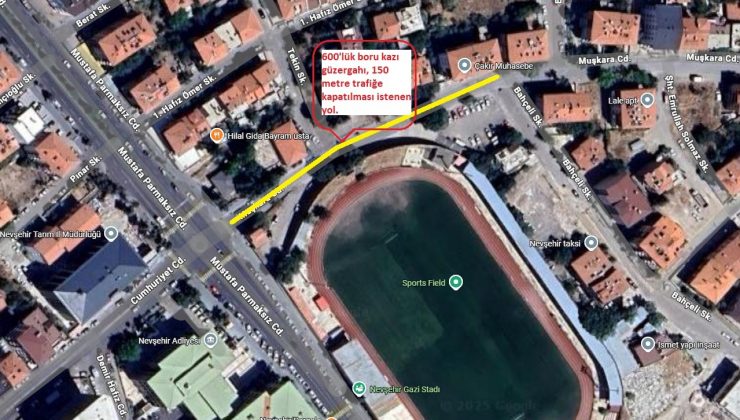 Bahçelievler Mahallesi’nde Geçici Trafik Düzenlemesi