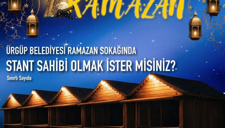 Ürgüp’te Ramazan Sokağı Kuruluyor