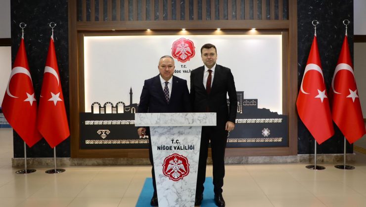 Vali Fidan’dan Niğde Valisi Nedim Akmeşe’ye Hayırlı Olsun Ziyareti
