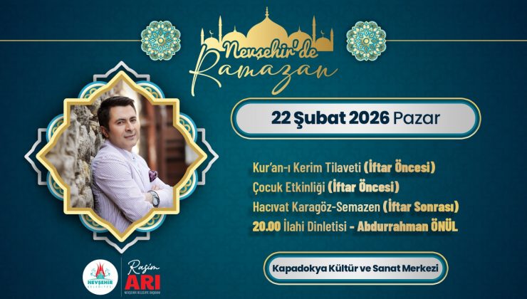 Abdurrahman Önül Konseri Düzenlenecek