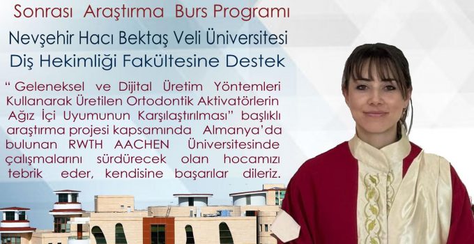 NEVÜ Öğretim Üyesine TÜBİTAK 2219 Yurt Dışı Doktora Sonrası Araştırma Bursu