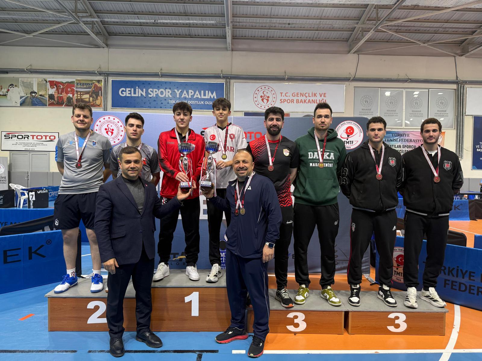 Yine Zirvedeler! Nevşehir Kap-Off Masa Tenisi Takımı Türkiye Şampiyonu