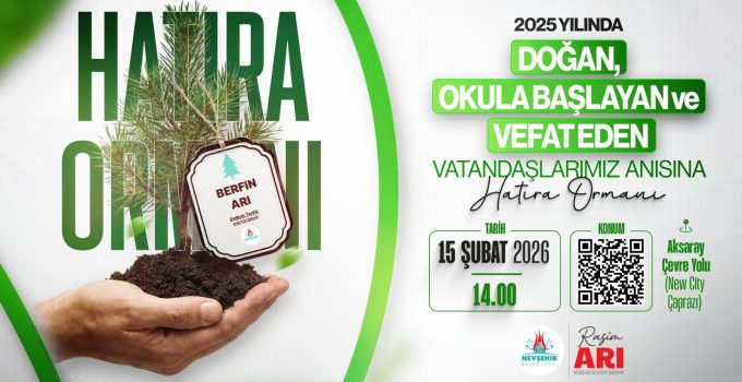 Nevşehir Belediyesi’nin Ağaçlandırma Seferberliği Sürüyor