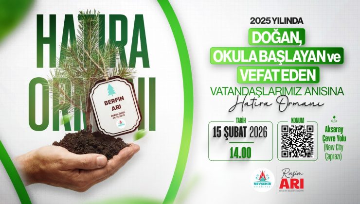 Nevşehir Belediyesi’nin Ağaçlandırma Seferberliği Sürüyor