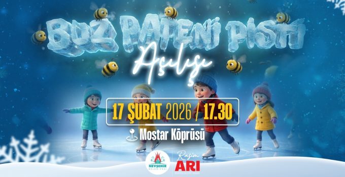 Nevşehir Belediyesi Buz Pateni Pisti Yarın Açılıyor