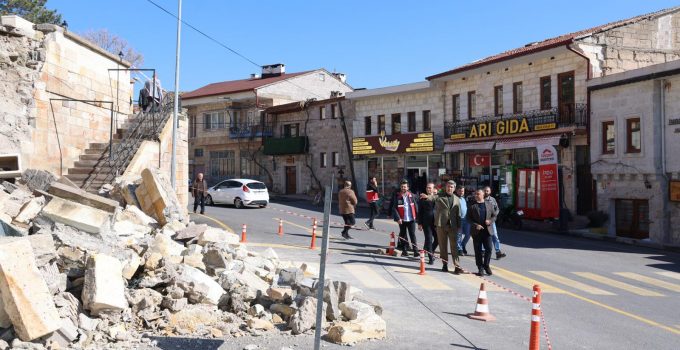 Nar Camii Kebir’de İstinat Duvarı Çökmesi: Kapadokya Alan Başkanı İncelemelerde Bulundu
