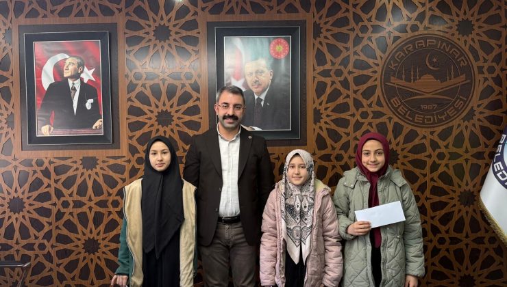 Karapınar’da Kur’an Yarışmalarında Başarılı Öğrencilere Hediye Takdim Edildi