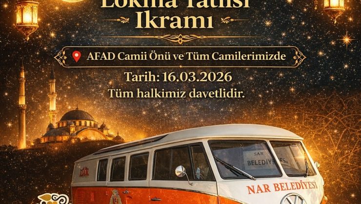 Nar Belediyesi’nden Kadir Gecesi’nde Lokma Tatlısı İkramı