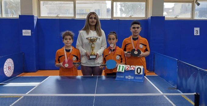 Kardelenli Küçükler Masa Tenisinde İl İkincisi Oldu