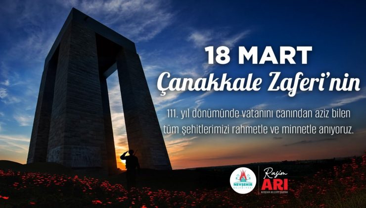 Başkan Rasim Arı’dan 18 Mart Şehitlerini Anma Mesajı