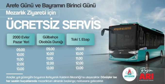 Mezarlık Ziyaretleri İçin Ücretsiz Seferler Düzenlenecek