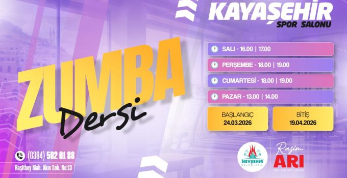 Nevşehir Kayaşehir’de Zumba Dönemi Başlıyor