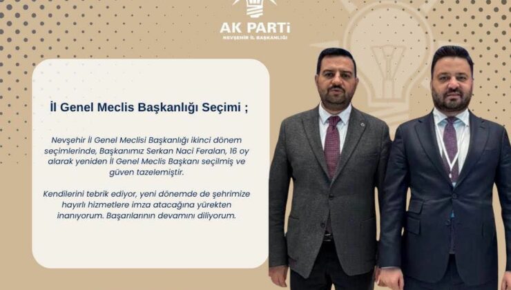İl Genel Meclisi Başkanlığı Seçiminde Feralan Güven Tazeledi