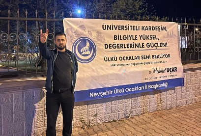 Ülkü Ocakları’ndan Dikkat Çeken Pankart